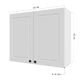 thumbnail image 2 of Mueble Aéreo 2P Americana Plus Blanco Home Mobili, 2 of 3