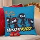 thumbnail image 4 of Niños Ninja Fundas de almohada de terciopelo con tema, regalos de funda de almohada, decoración para el hogar, cojín de lanzar, regalo de cumpleaños para fans y parejas.40*40cm., 4 of 6