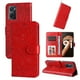 thumbnail image 4 of Funda tipo cartera FOXDOCK para Realme 9i , diseño girasol en relieve, cuero PU, cierre magnético, soporte y tarjetero, 4 of 5