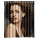 thumbnail image 1 of Cortina de ducha de la actriz sexy Anne Hathaway, juego de cortina de baño con ganchos, tamaño 60 x 72 pulgadas, 1 of 3