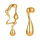 thumbnail image 5 of Pendientes Asimétricos Con Forma De Gota De Agua, Ligeros Para Ceremonia, Acción De Gracias, Playa, Dorado, 5 of 5