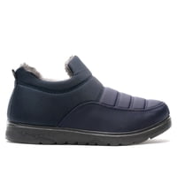 Zapatilla Hombre Azul Lino Chancleta