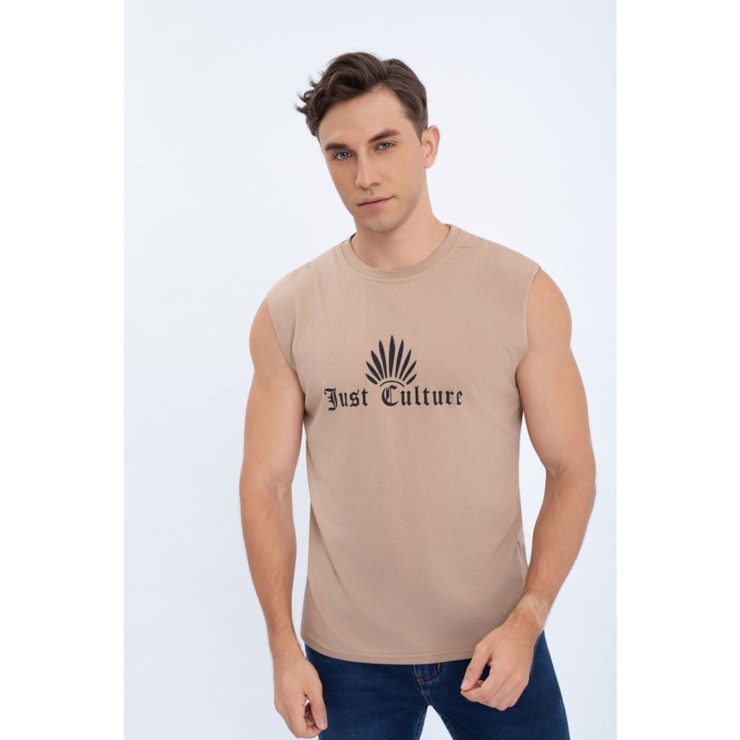 Likeshop - Polera Musculosa Hombre Sin Mangas Diseño Colores 7603