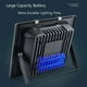 thumbnail image 4 of Lampara Foco Solar 120 Led 100w + Panel Solar Control Remoto Carcasa Negro - 003257 A Luz Blanco Frí negro, 4 of 10