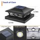 thumbnail image 5 of Luces solares para tapas de postes APONUO 14,5 × 14,5 × 7 cm IP44 impermeables, 5 of 7