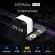 thumbnail image 3 of H96 Max Android 14.0 TV Box Clock 64bit 4GB RAM 128GB ROM Allwinner H728 Octa-core A55 Mali G57-MC1 1000M Ethernet WiFi6 Dual-WiFi 2.4G/5G 8K BT5.x USB3.0 Control por Voz TV Box, 3 of 9