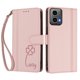 thumbnail image 3 of Funda Cartera Trébol para Motorola Moto G34 5G con Ranuras Tarjetas y Carga Inalámbrica Rosa, 3 of 6