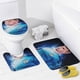 thumbnail image 4 of Kevin De Bruyne-theme 4-Piece Shower Curtain Set with Rugs, Waterproof Bathroom Decor Set Includes Bath Mat, U-Shaped Rug, Toilet Lid Cover and Curtain with Hooks, 4 of 6