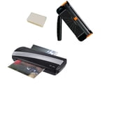 Genérico - Termolaminadora + Guillotina Rodillo Negra + Mica Carnet Tgm002