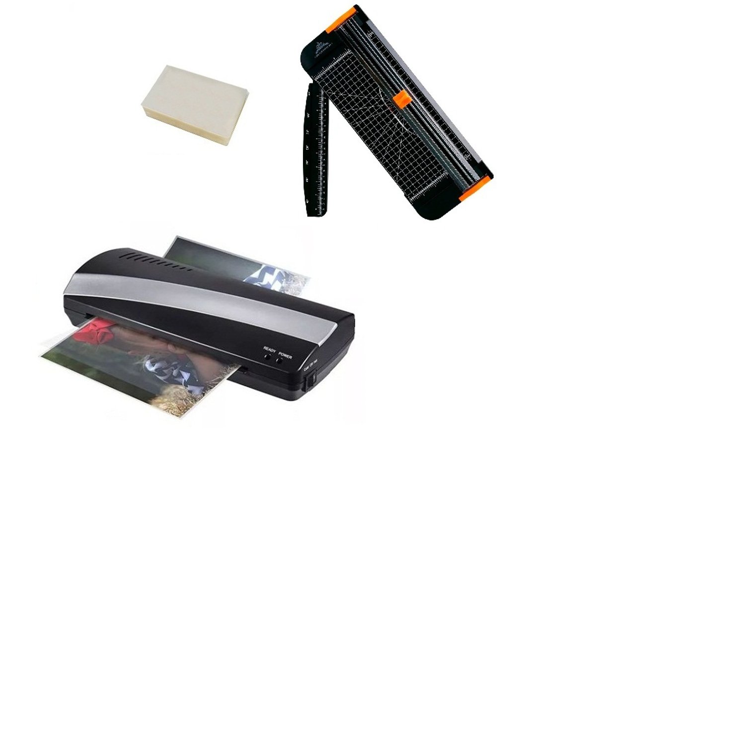 Genérico - Termolaminadora + Guillotina Rodillo Negra + Mica Carnet Tgm002