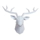thumbnail image 3 of Cabeza de Ciervo Decoración Colgante Estatua Artística Escultura de Animal Adorno Geométrico Fabricado en Resina Duradera Adecuado para Dormitorio Sal Blanco, 3 of 5