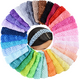 thumbnail image 4 of Diademas elásticas de ganchillo de colores, accesorios para el cabello de 1,5 pulgadas de ancho, lazos para la cabeza y accesorios florales DIY., 4 of 5