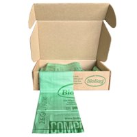 Bolsa Compostable Biobag De 2.6 Galones, 100 Unidades, 100% Certificada