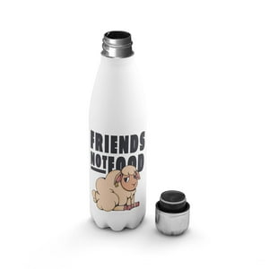 Creango - Botella Agua Termica Amigo No Comida De Acero Inoxidable