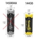 thumbnail image 3 of Batería recargable TRENDBOX 14430, 3,2 V, 450 mAh, LiFePO4, paquete de 8, 3 of 6