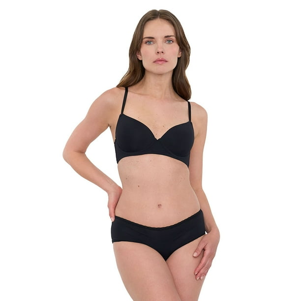 BoyShort Mujer Negro Corona