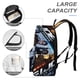 thumbnail image 4 of G.I. Joe-theme Backpack, Campus style schoolbag Bookbag with Adjustable Shoulder Straps And Large Zip Compartment, Unisex Travel Bags.42x30x15cm, 4 of 6