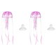 thumbnail image 1 of Decoración de Acuario Uxcell Medusa, Decoraciones para Peceras Medusa Acuario Medusas Falsas Brillantes de Silicona, (Púrpura, S, 2 Piezas), Destinado para Decoración de Tanque, 1 of 7