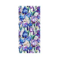 Bothyi - Adhesivo De Vidrio Para Ventana, Película De Privacidad Para Oficina, Sala De Estar, Cafetería, Flores, Azul Y Morado