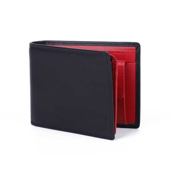 Billetera OFAMOUS de Cuero con Bloqueo RFID – Roja