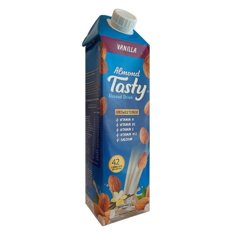Bebida Vegetal Almendras Sin Azúcar Vainilla 1 L Tasty