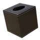 thumbnail image 1 of Soporte de caja de pañuelos de encimera cuadrada Servilleta de papel Cubierta de caja Cuero de PU Café, 1 of 3