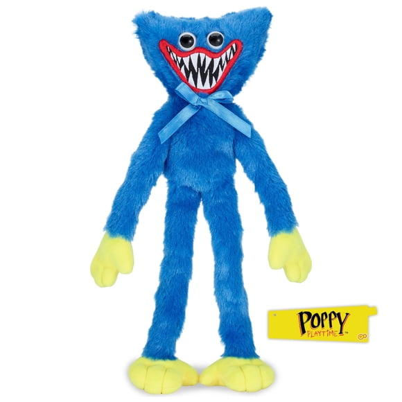 Peluche Scary Huggy Wuggy de Poppy Playtime – 36 cm – Serie 1