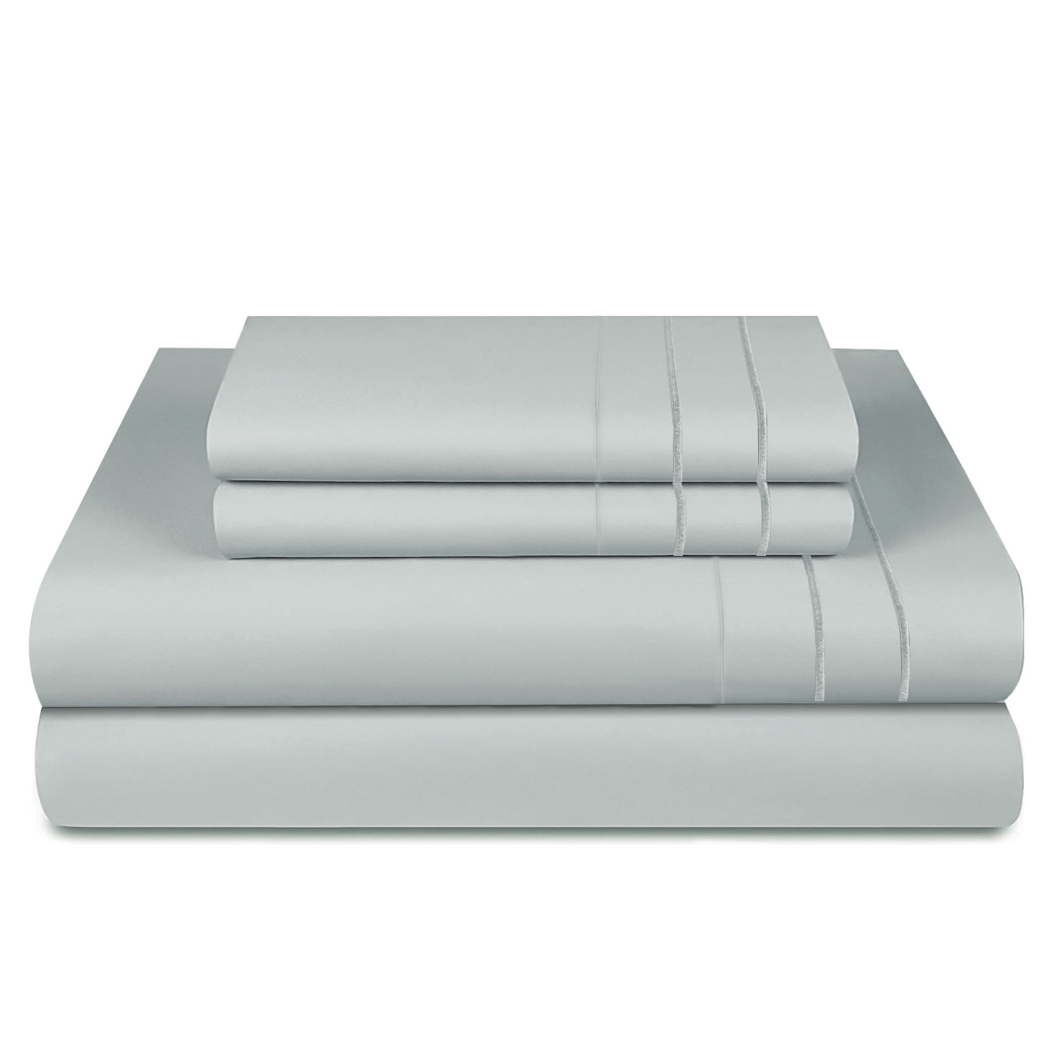 3angeli - Sábanas De Lujo 1800 Hilos King Gris - Soft Touch