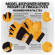 thumbnail image 3 of Guantes De Gimnasio Para Pesas Schiek 415 Power Series Xl Cuero Natural, 3 of 5
