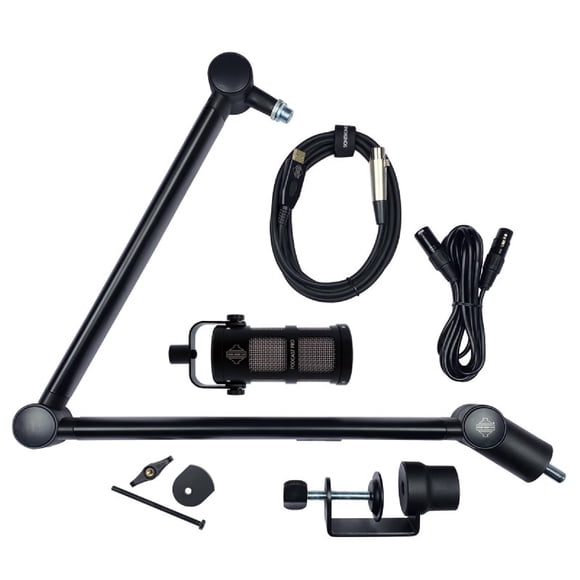 Kit de micrófono Sontronics Voicecasting Pack para podcast, negro