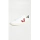 thumbnail image 3 of Zapatillas Veja V-12 Leather para hombre extra blanco/Marsala/Nautico, 3 of 3