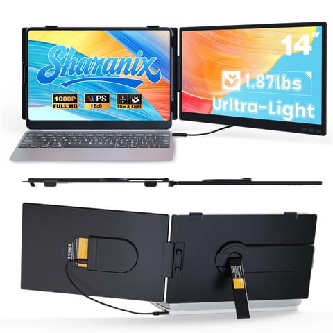 Extensor De Pantalla Para Laptop Sharanix Ultraligero 14""