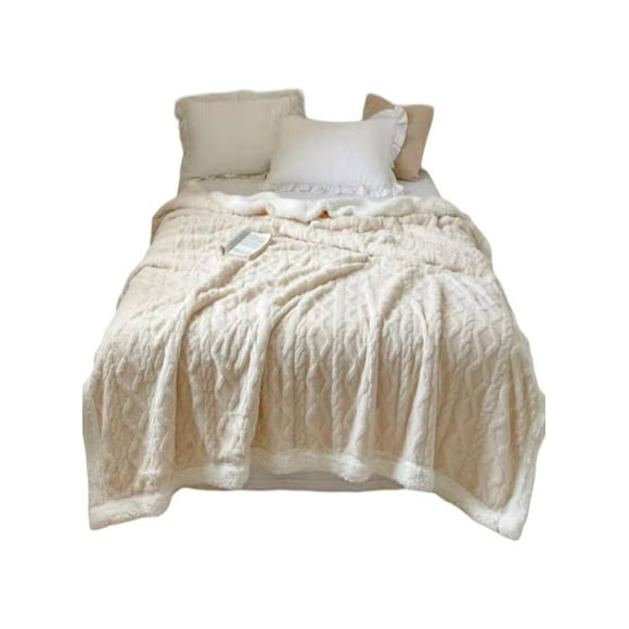 Frazada de Plush y Sherpa Elegante