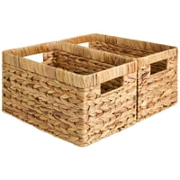 Cesta De Almacenamiento Storageworks Wicker Water Jacinth, Paquete De 2