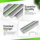 thumbnail image 3 of Grapas para Anillos de Cerdo China-top Silver SC7 Calibre 15 Acero Inoxidable 304 1000 piezas, 3 of 8
