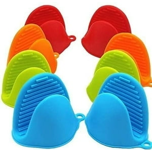 Genérico - Set 2 Guantes De Silicona Toma Olla Guante Protector Cocina