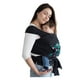thumbnail image 1 of Fular semielasticado negro con bolsillo lunares verdes, 1 of 2