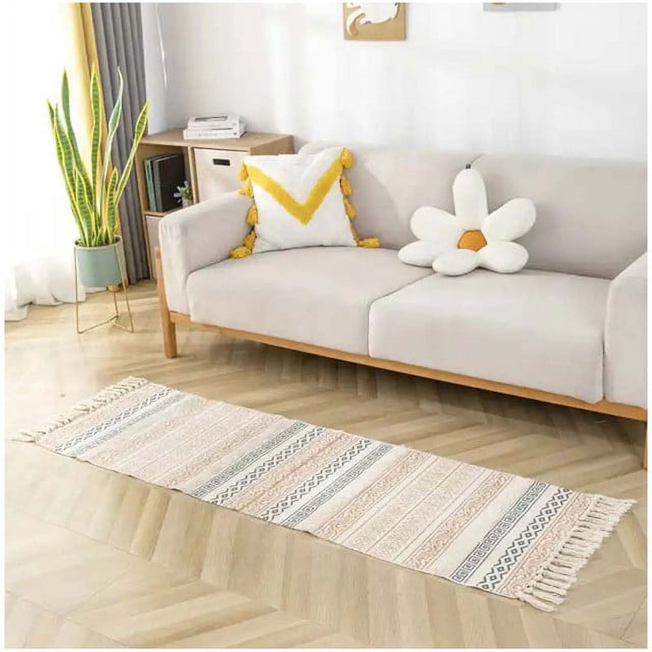 Wyj Hogar - Alfombra Pasillera-piecera De Algodón/lino 60x200cm 07