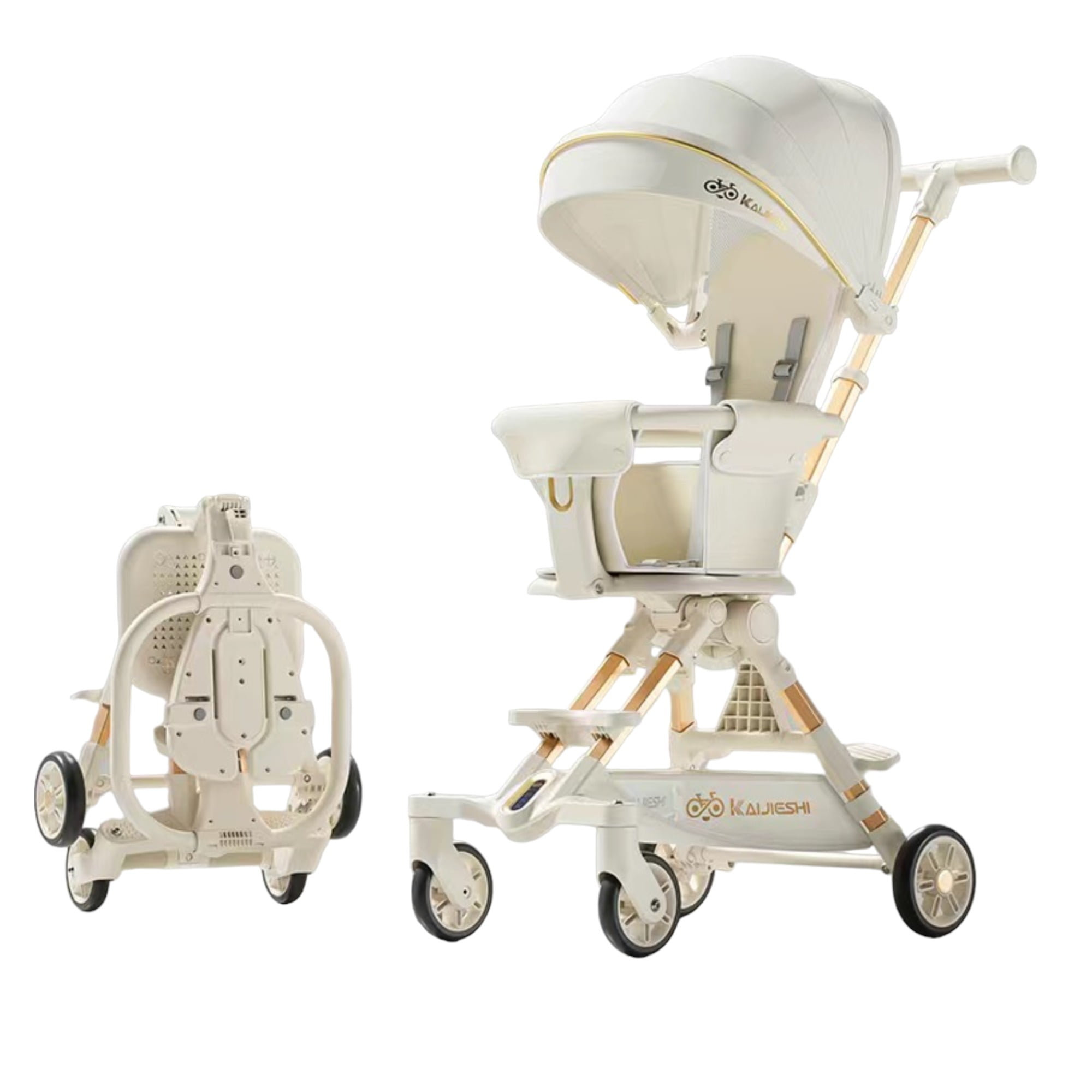 Coche De Paseo Últra Compacto Lubabycas Blanco