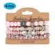 thumbnail image 1 of Pulsera HESHPAWS Bohemian Stretch Set 4 Piezas Elefante Mariposa Retro, 1 of 3
