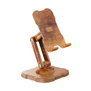 Magideal - Accesorios De Soporte De Teléfono De Rotación De 360 Grados Estable Práctico Práctico Soporte De Teléfono Plegable De Soporte De Teléfono Fácil De De Madera