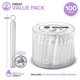 thumbnail image 2 of Wedding Bubbles Stock Your Home - Varitas circulares blancas para la parte superior (100 unidades), 2 of 5
