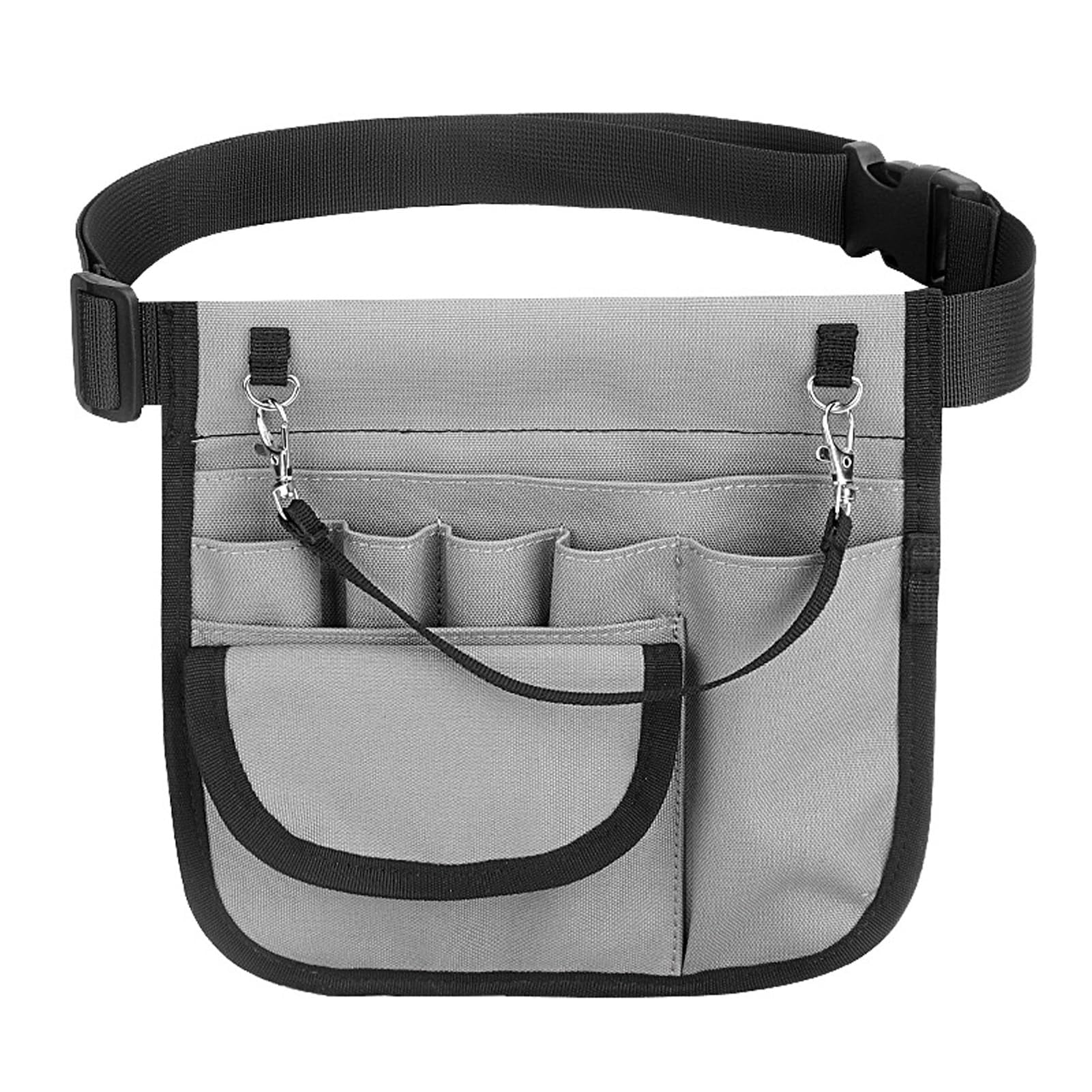 Xusx111 - Bolsa De Cintura De Enfermera Con Soporte De Cinta Y Cinturón Ajustable, Cinturón Organizador De Enfermería Para Suministros De Enfermería, Gris, Bolsa Solo