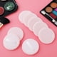 thumbnail image 5 of 12 borlas de maquillaje de algodón rosa, borlas redondas para polvos, borlas de terciopelo para polvos sueltos, lavables, 5 of 6
