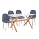 thumbnail image 2 of Mesa de Comedor Moderna Cubierta Vidrio 150x90 CM, 2 of 4