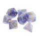 thumbnail image 2 of 7 Unids / Set Dados Numerales Multilaterales Para DND RPG Juego De Rol Casino Juguetes Props Azul Blanco, 2 of 5