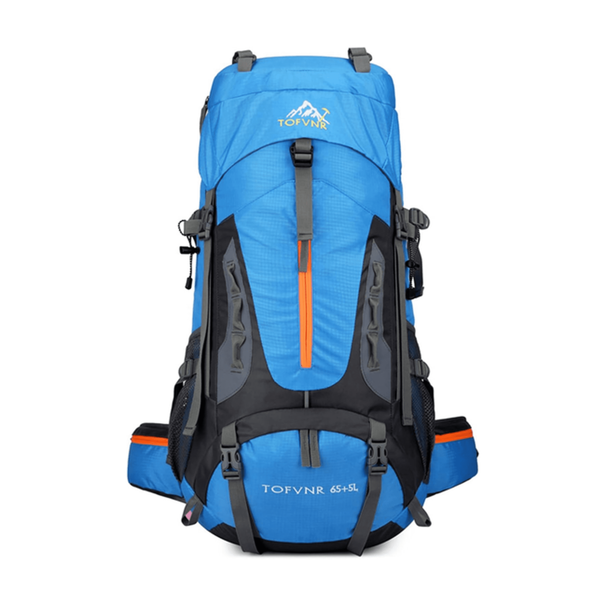 Genérico - Mochila Impermeable 60l Con Cubre Mochila Color Azul