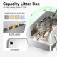 thumbnail image 3 of High-Sided Stainless Steel XL Cat Litter Box for Cats, 3 of 3
