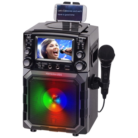 Máquina de karaoke Karaoke USA, pantalla TFT portátil GQ450 de 4,3 pulgadas