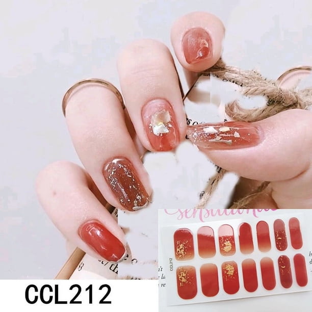 Holographic Y2K Nail Strips - Full Wraps, Self-Adhesive, Glossy, and DIY Nail Art Decals for Women